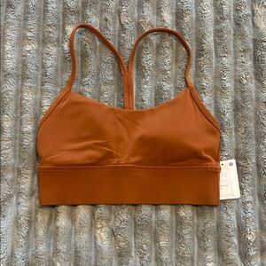 lululemon athletica Longline Sports Bra in Rust